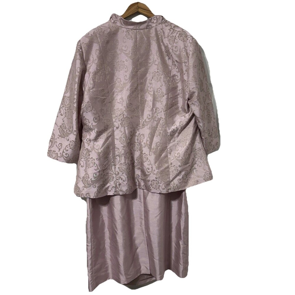 Jessica Howard Jacquard Blazer Sheath Dress Size 18W Dusty Pink MOB Wedding NWT - Picture 2 of 11